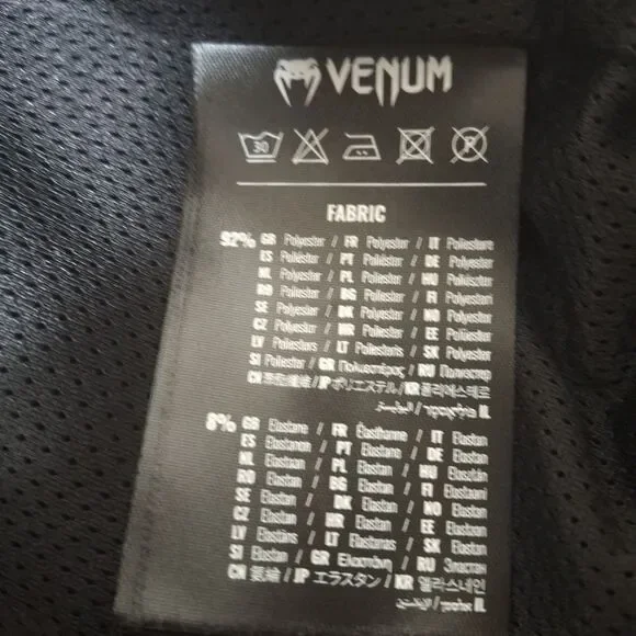 Venum Transcendent Titans Evolve Track Jacket Men’s Large Beige Black Snake Logo - Picture 7 of 12